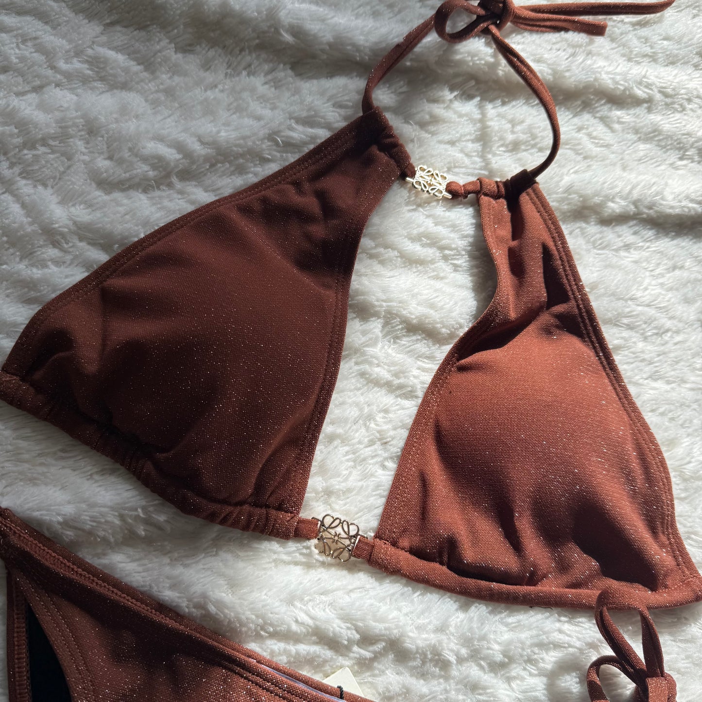 Bruin glitter bikini