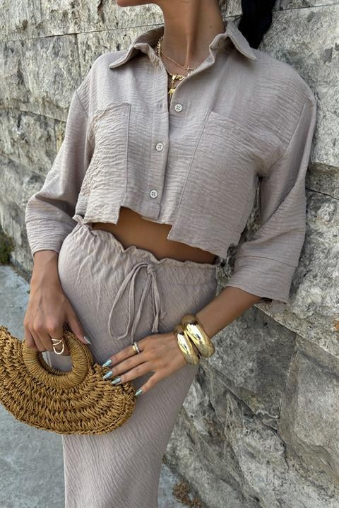 Blouse en rok set