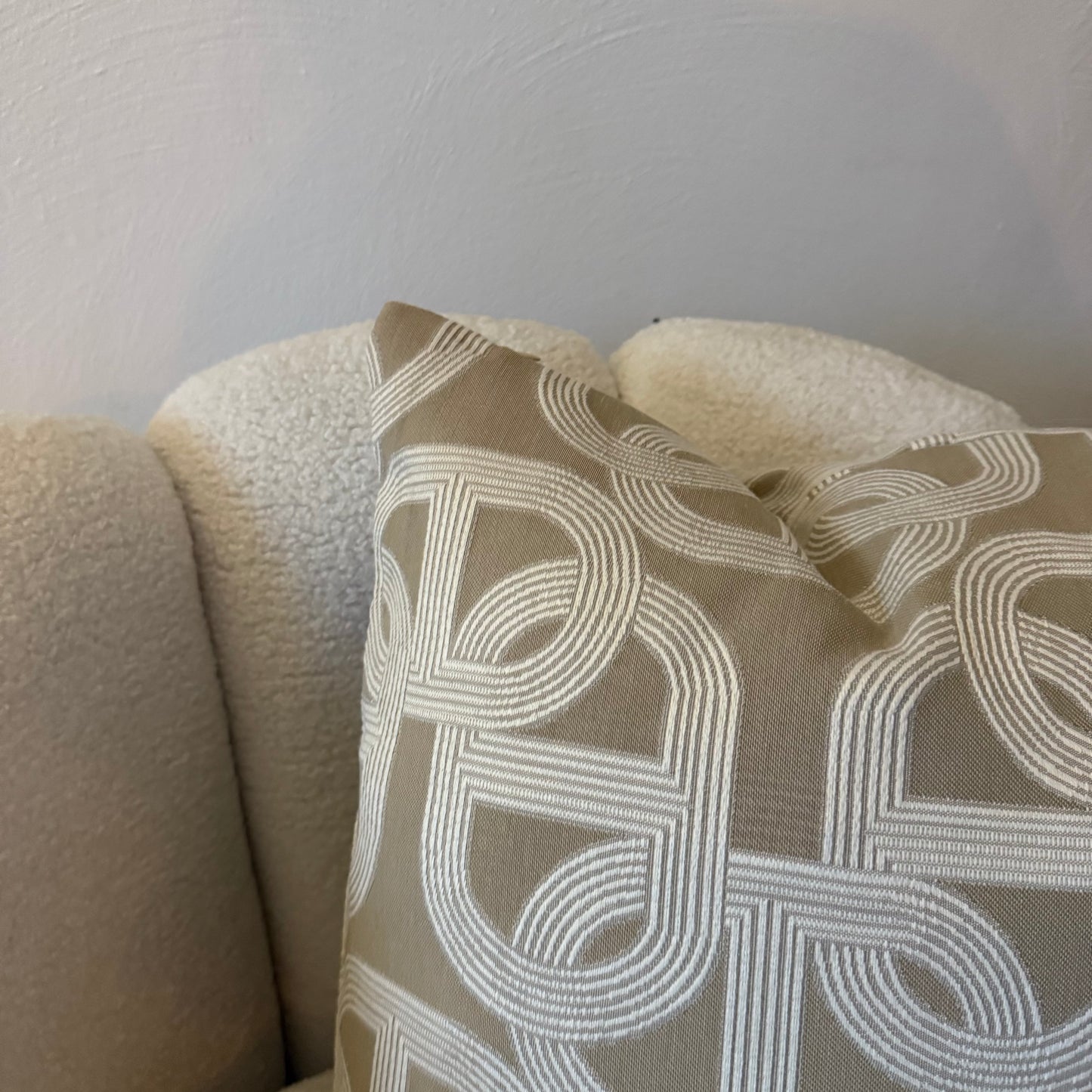 kussen luxe beige 30 bij 50