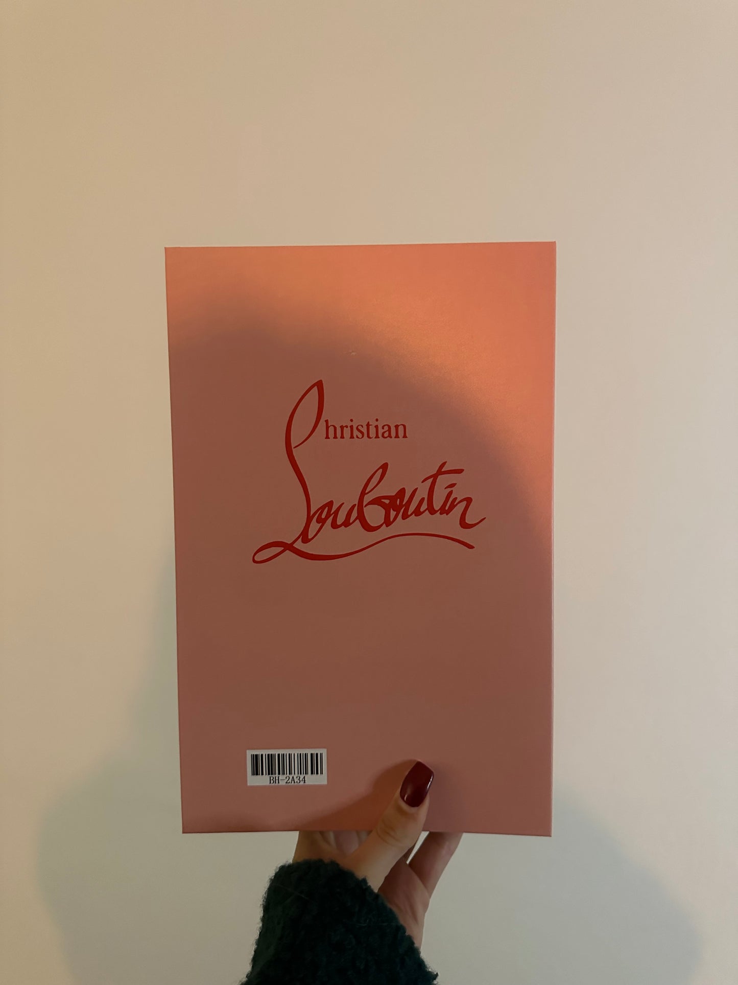 Dekorativer buchroter Absatz