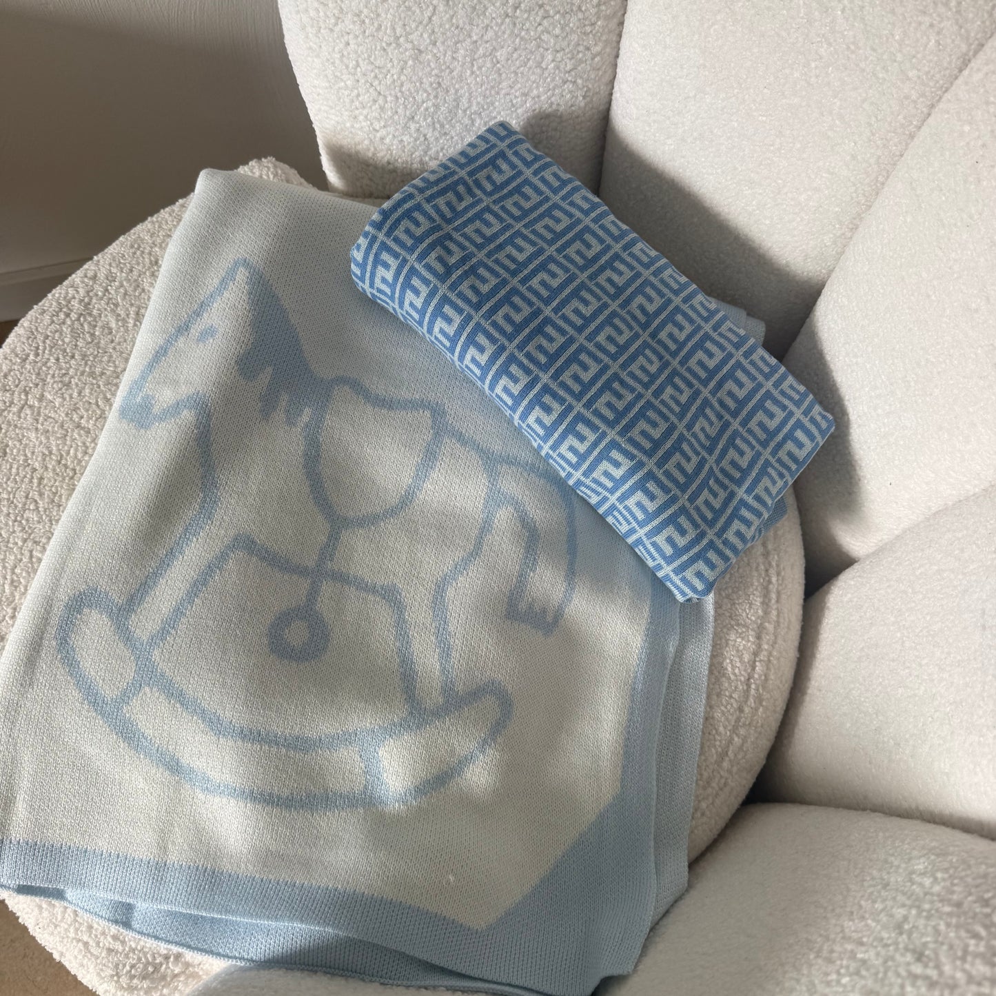 Babydeken blauw