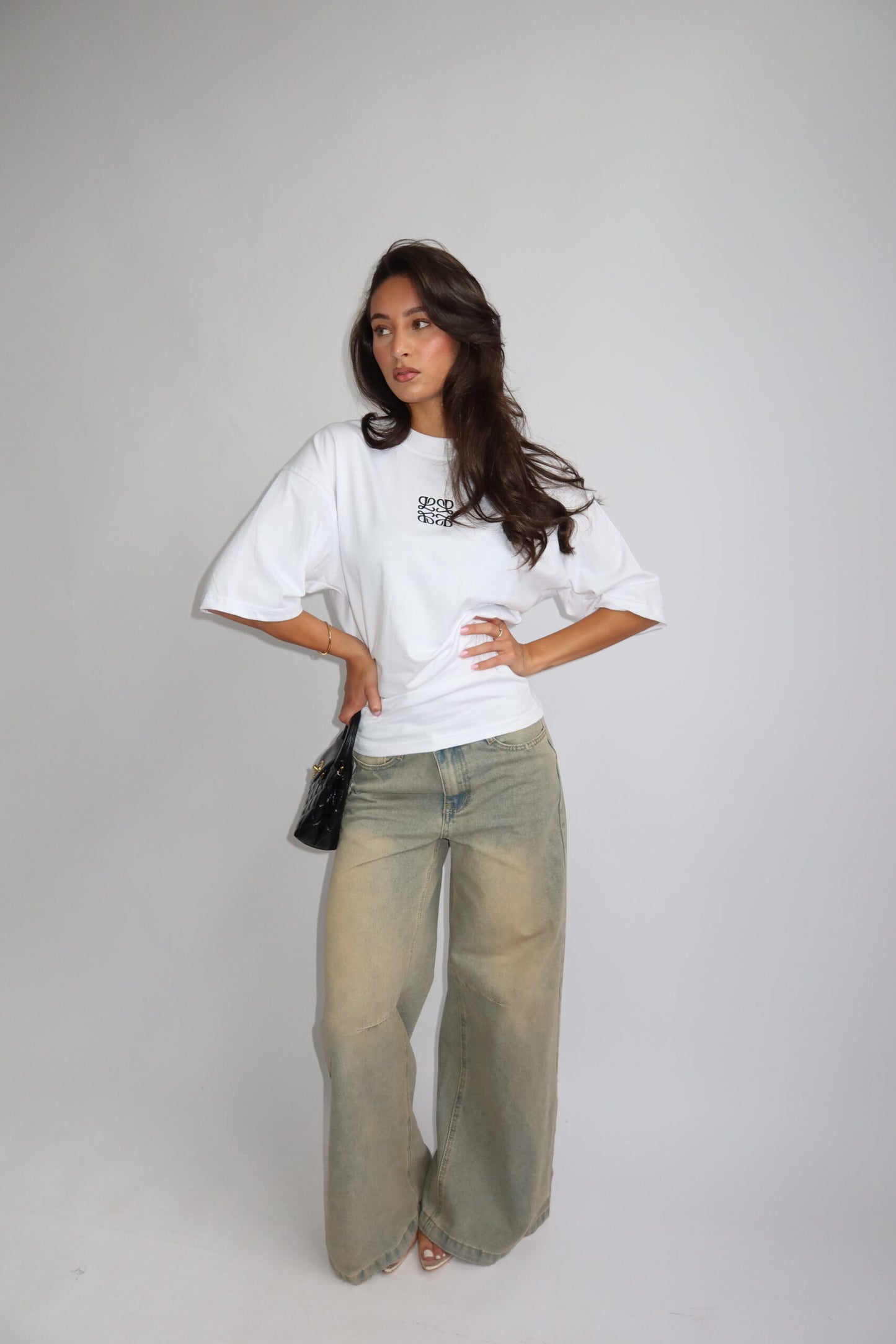 Wit monogram tshirt