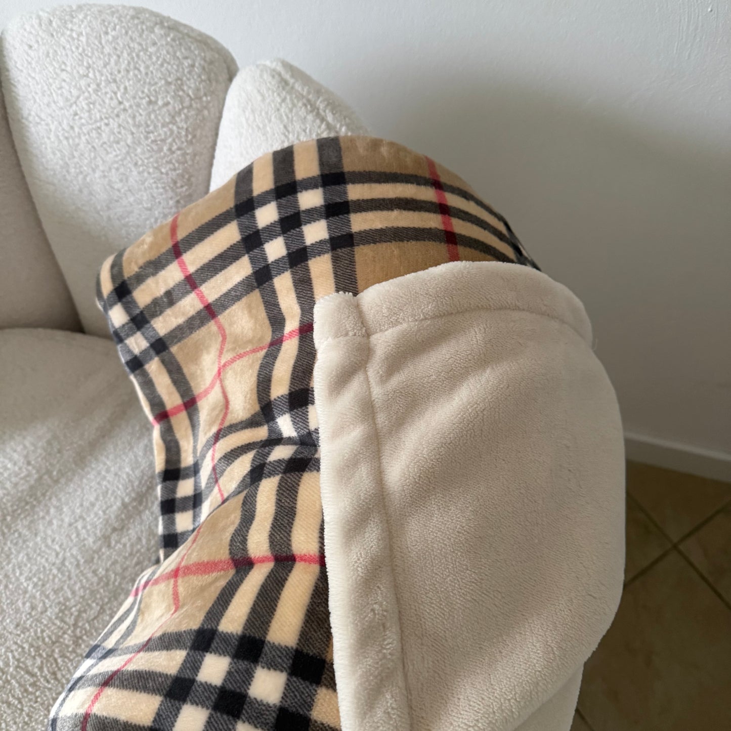 Zachte deken bruin 150 bij 200