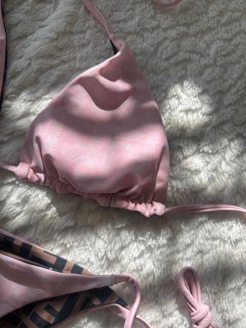 Bikini roze en bruin