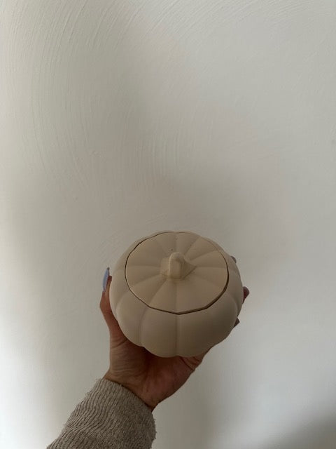 Pumpkin pot porcelain