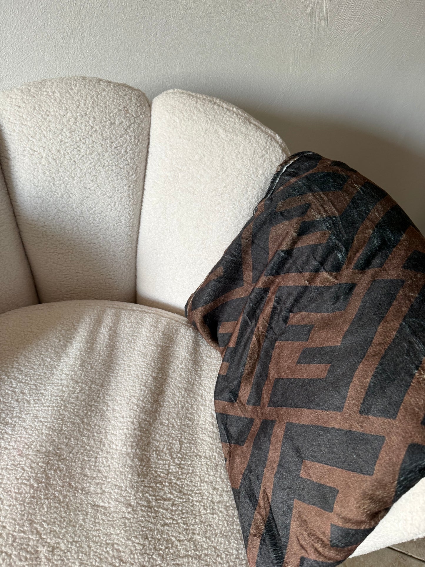 Zachte deken bruin 150 bij 200