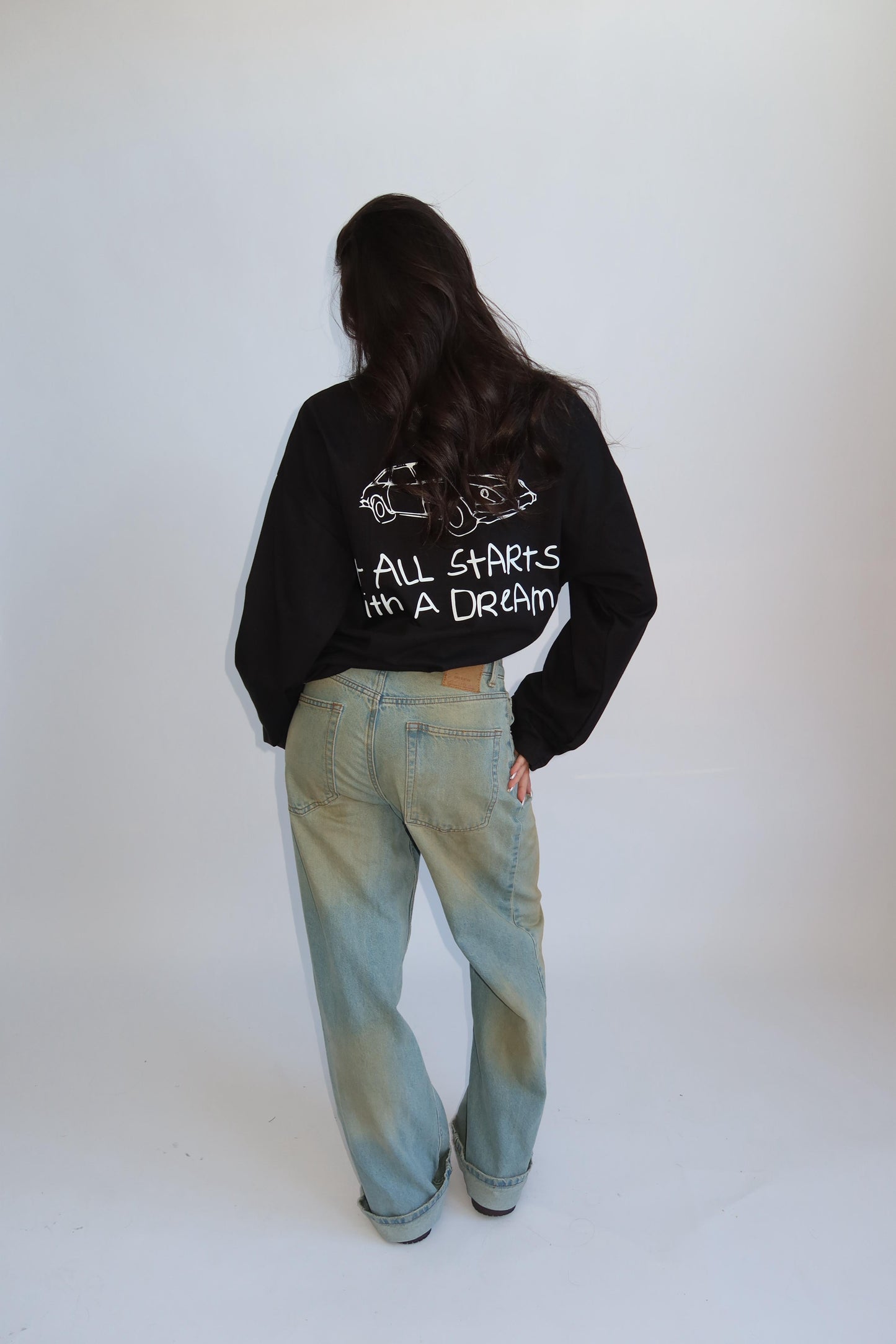 Longsleeve dream zwart