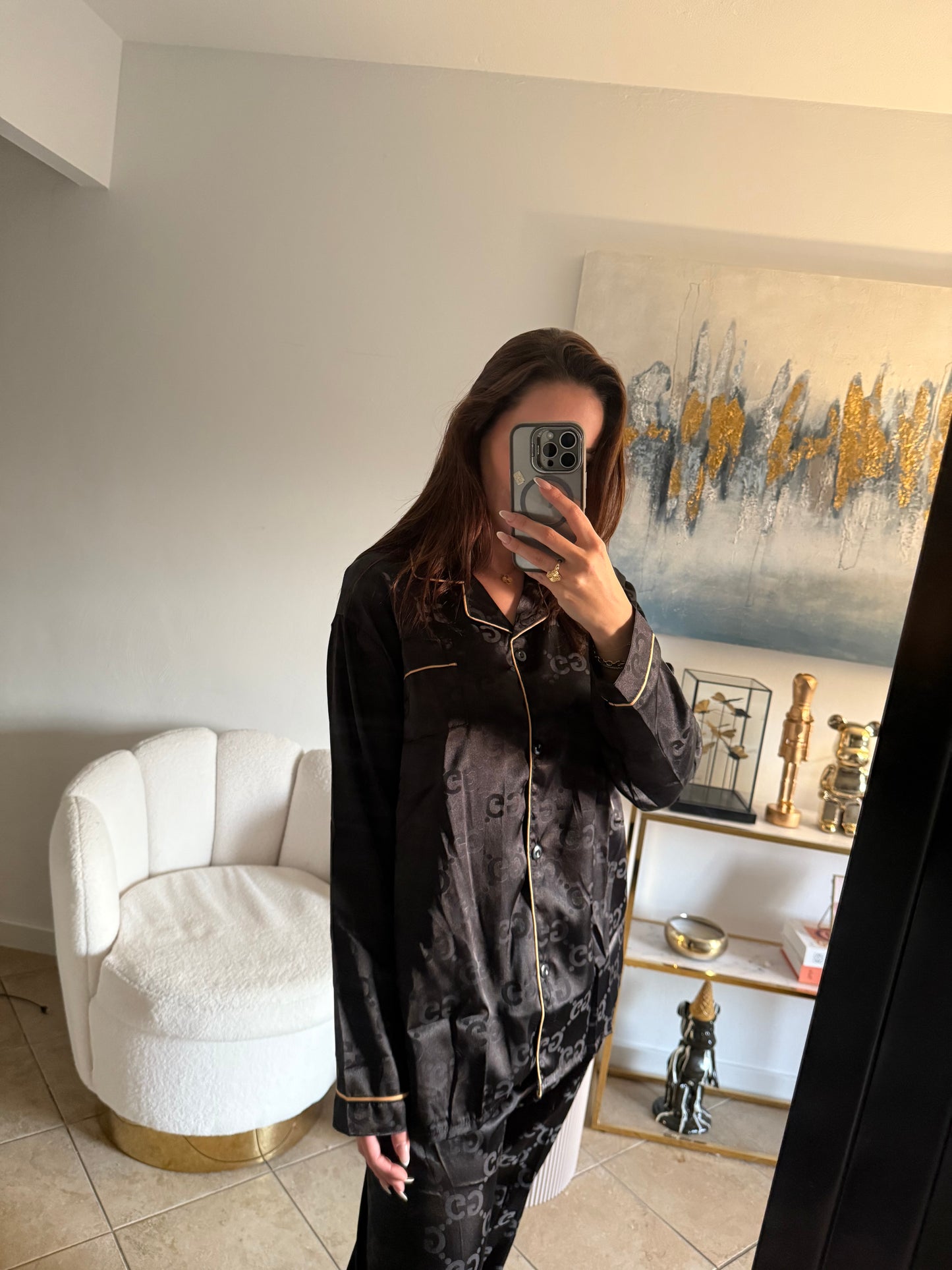 MUSTHAVE satijnen GG pyjama