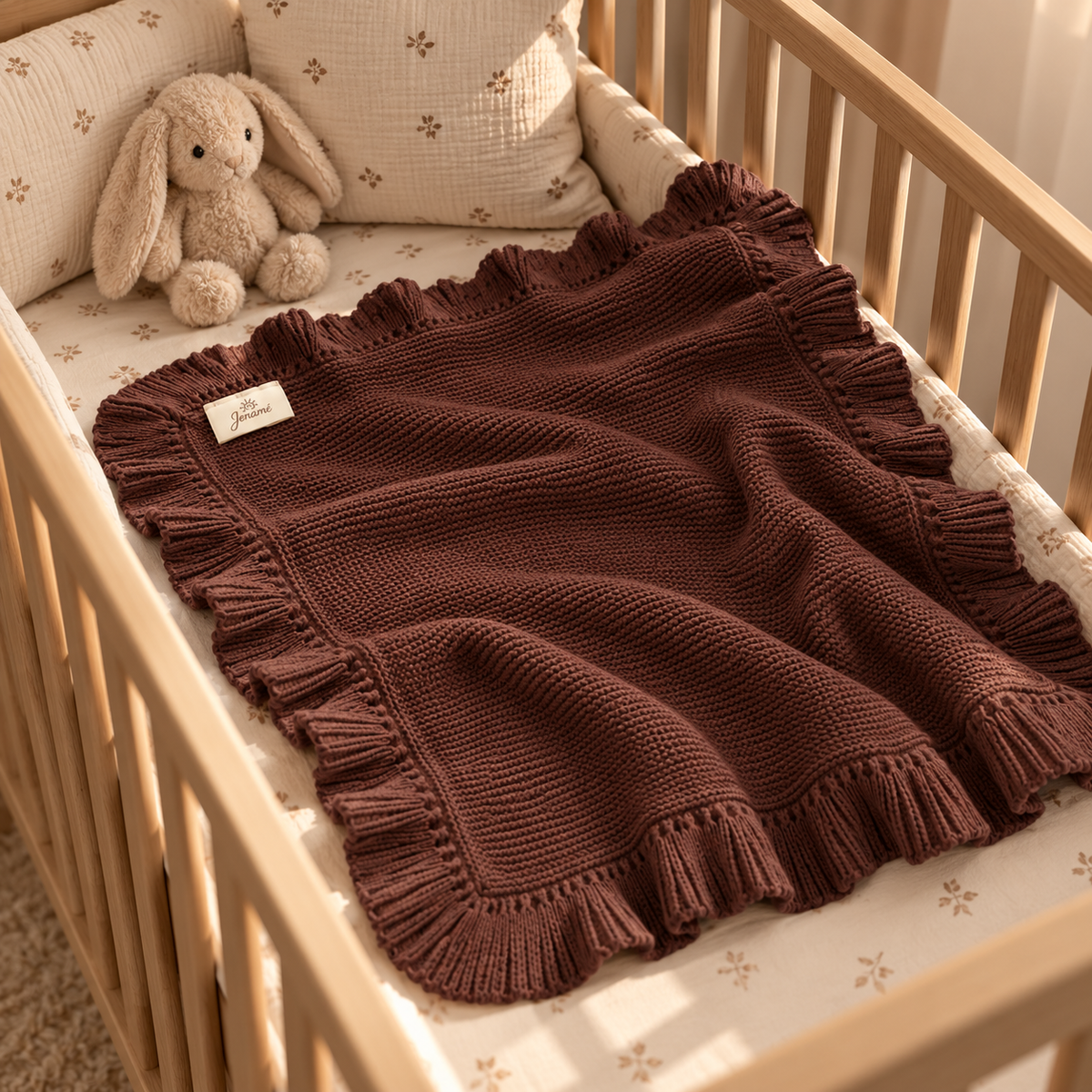 Jenamé babydeken bruin
