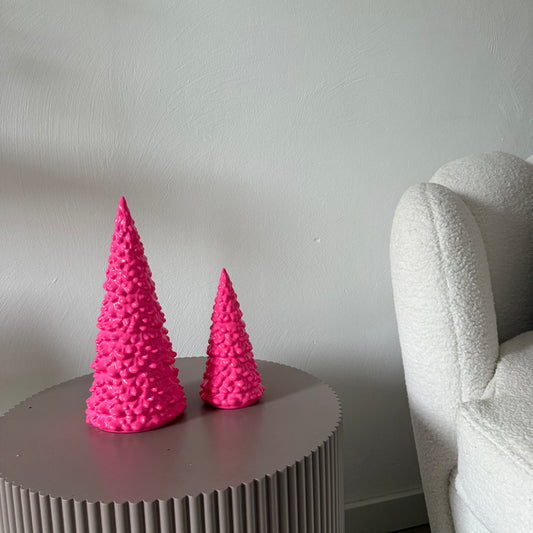 Roze kerstboom set