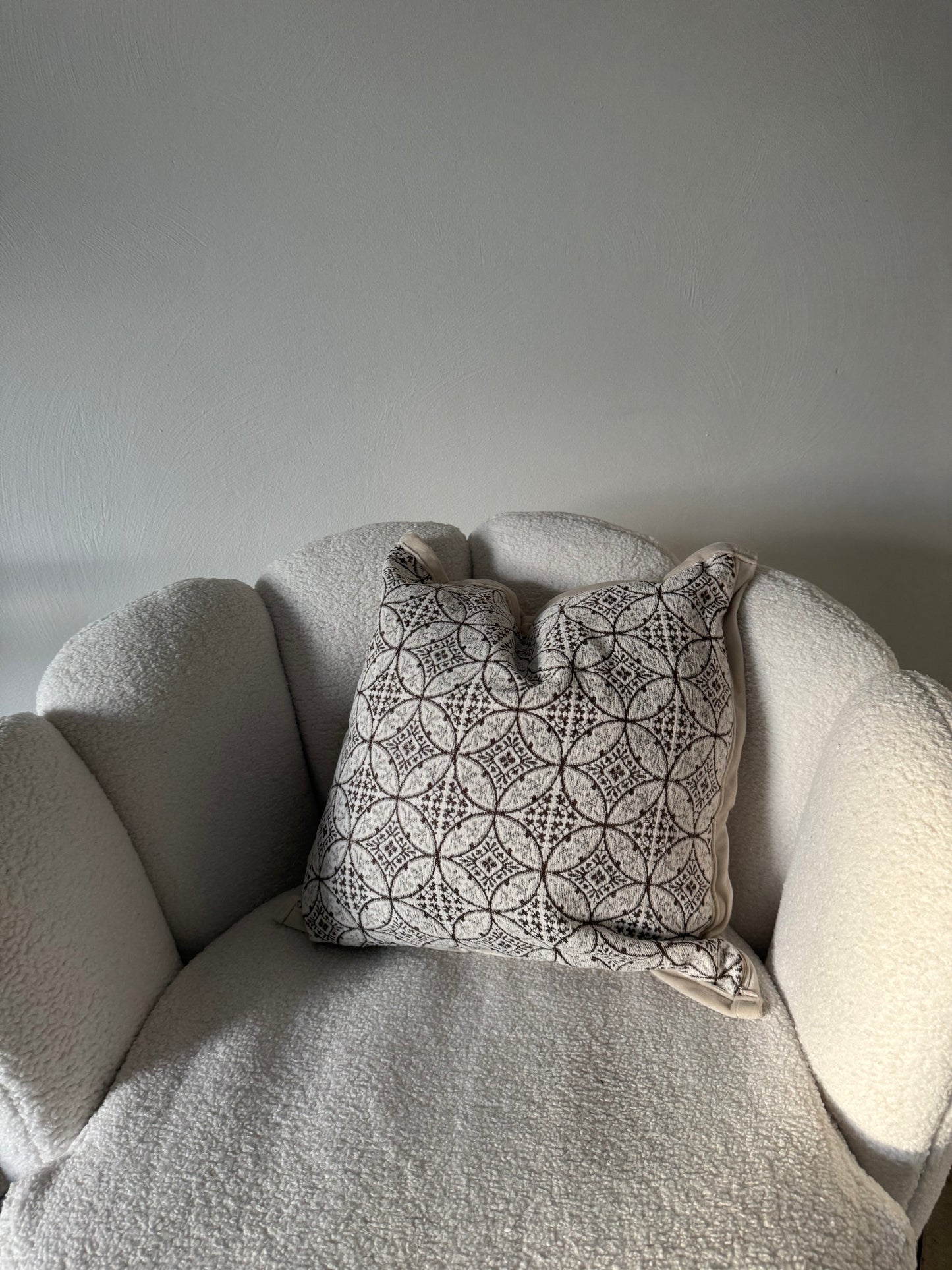 cushion beige 45 by 45