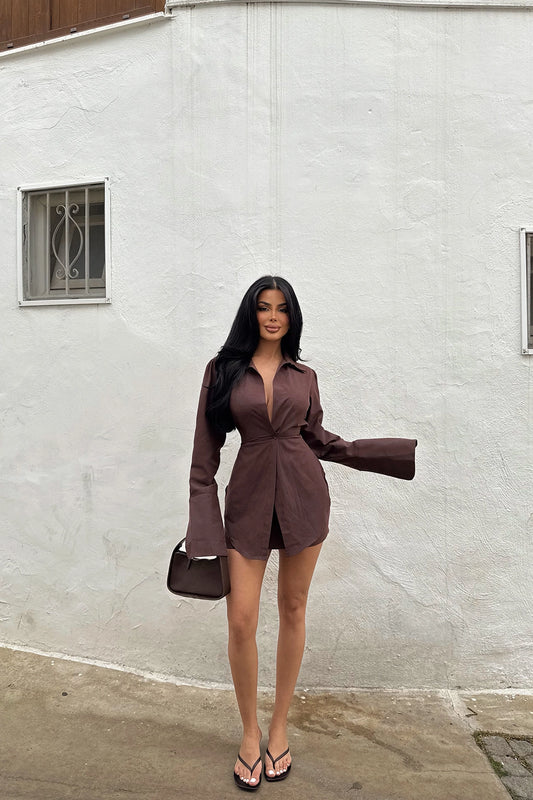 Bruine blouse