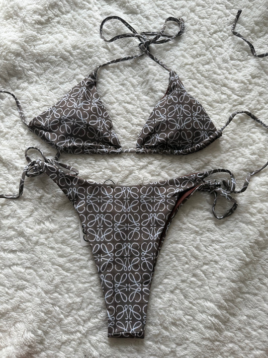 Bikini print beige