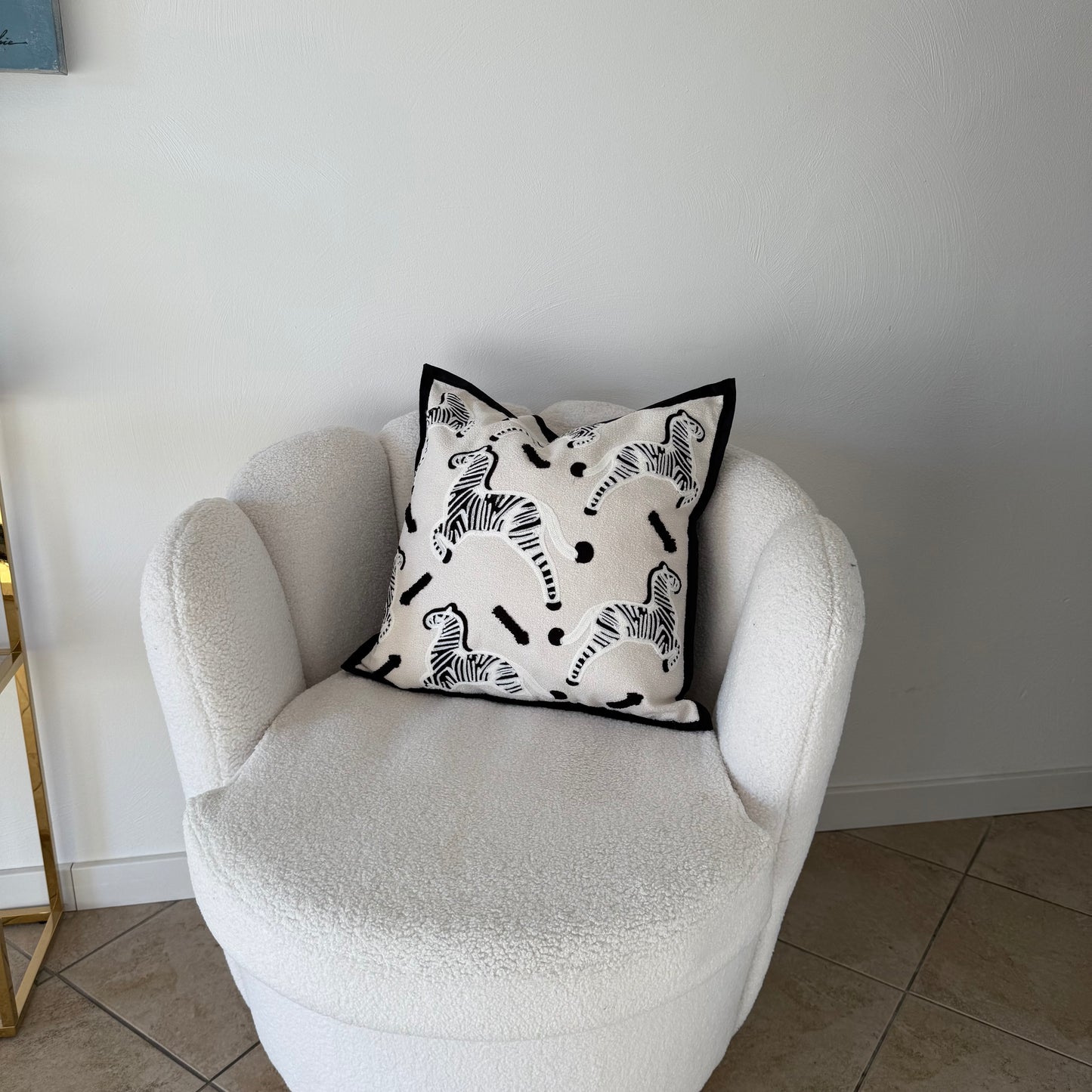 kussen zebra teddy