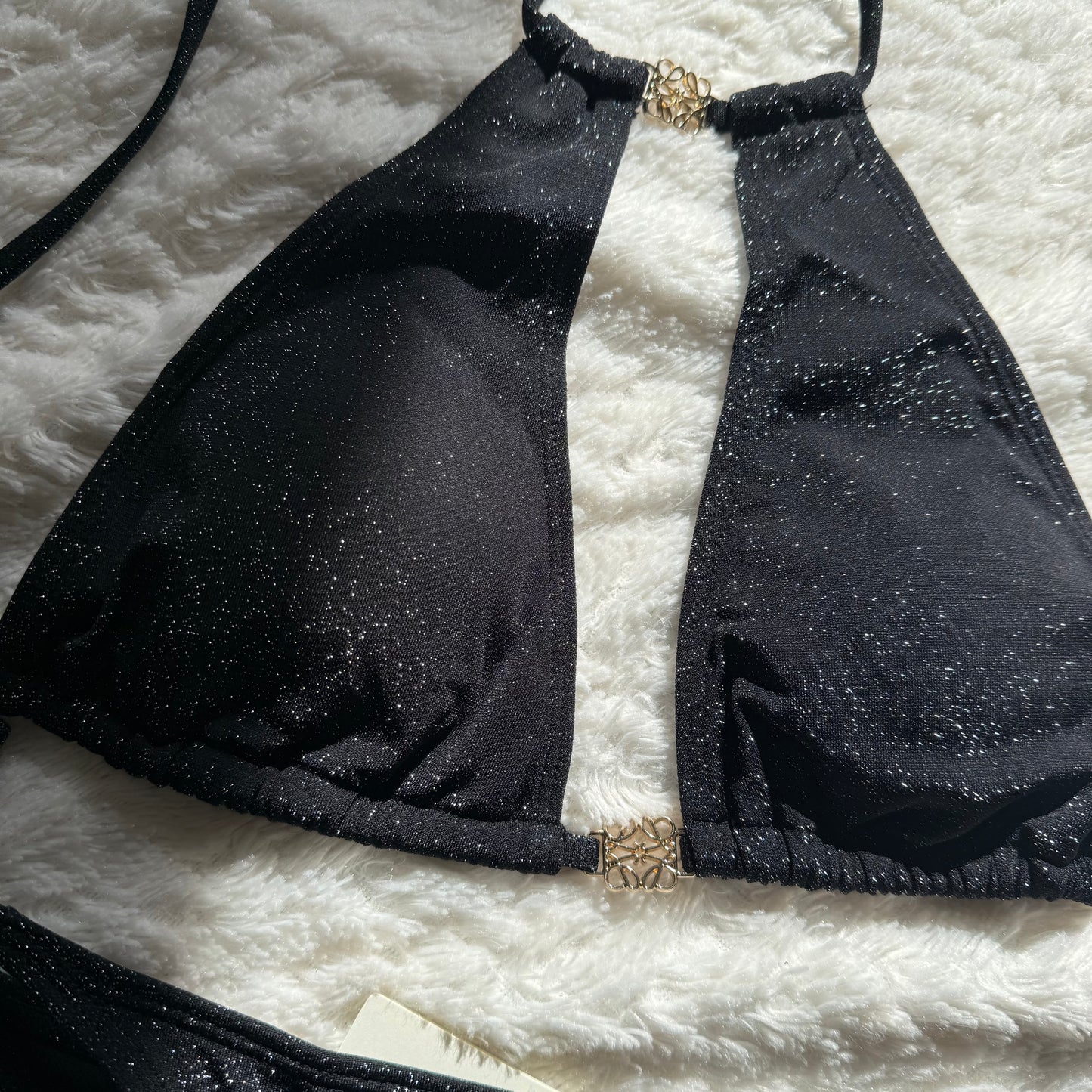 Zwart glitter bikini