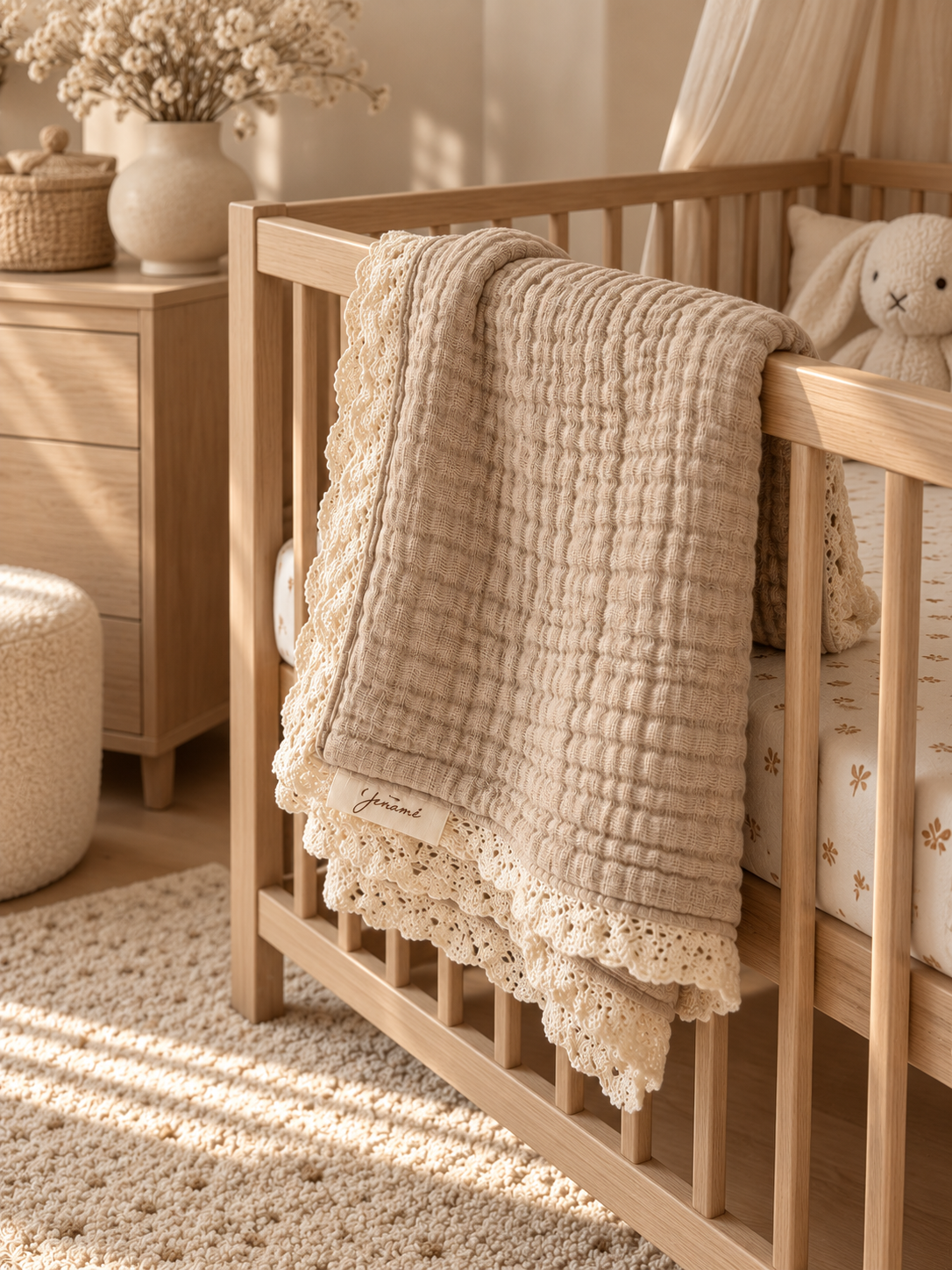 Jenamé babydeken beige