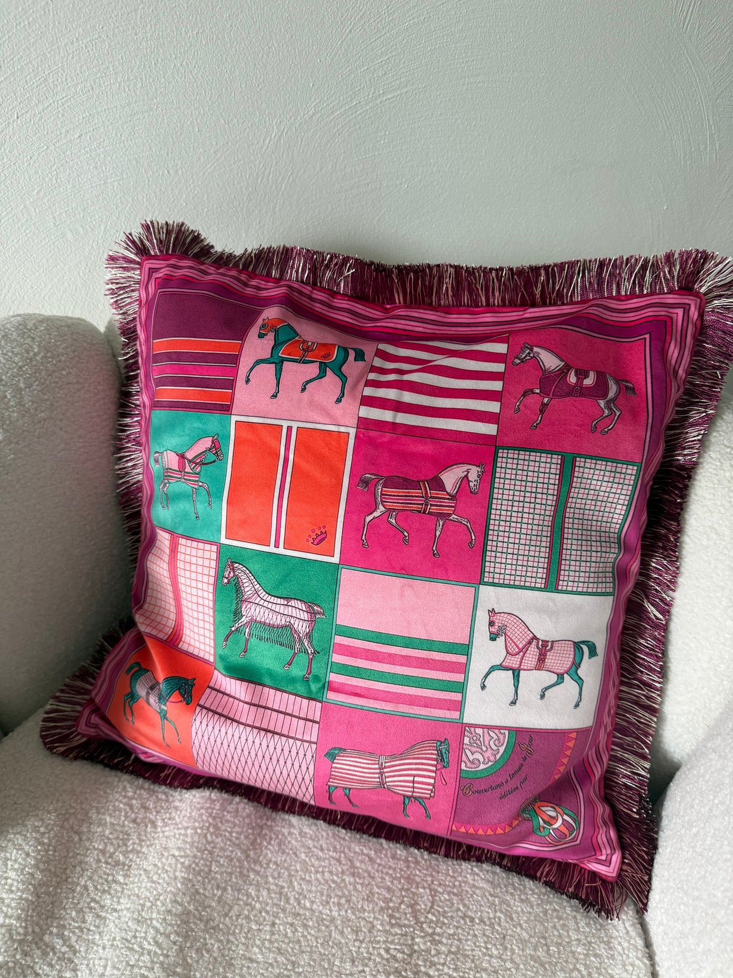 Paard roze 45 bij 45