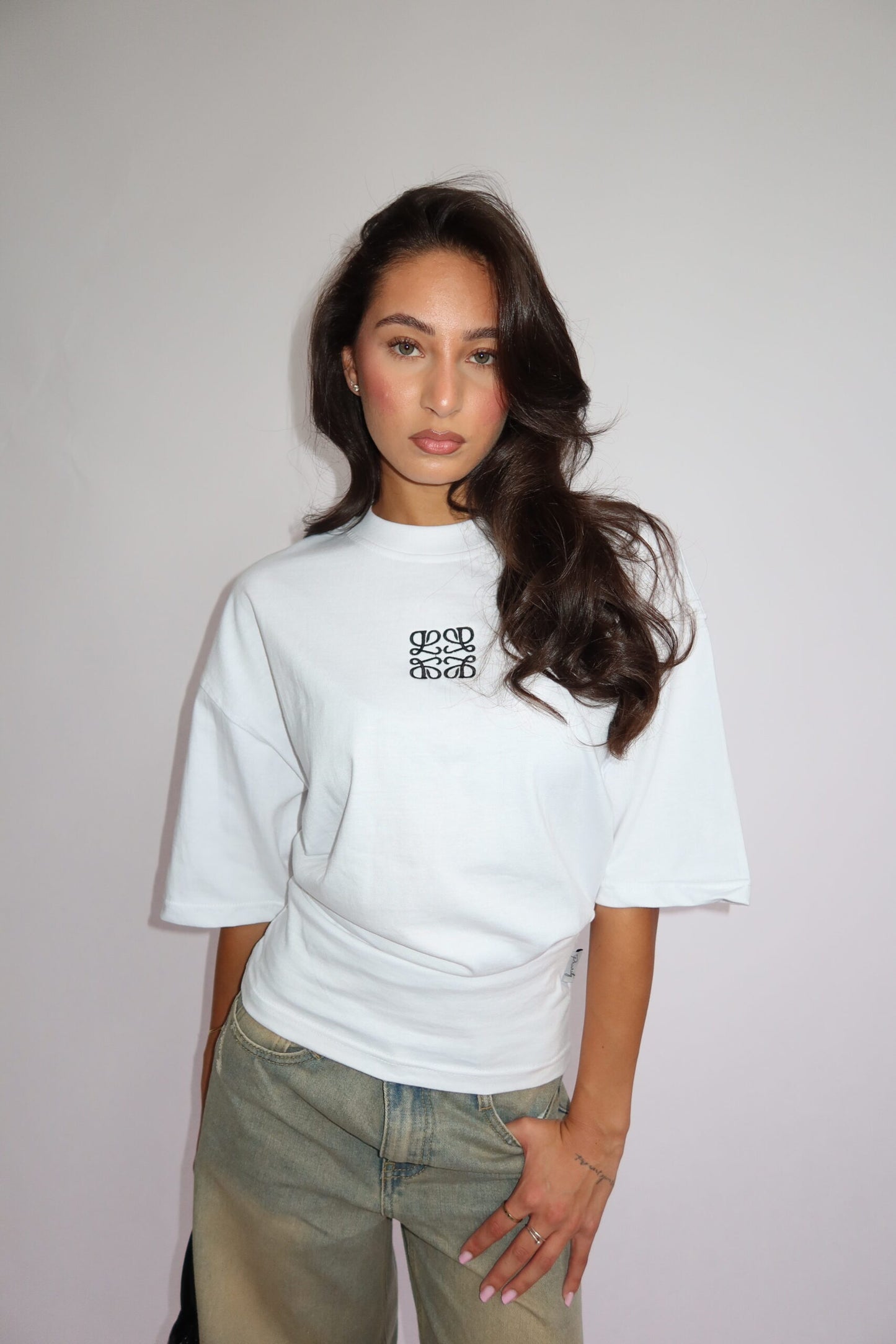 Wit monogram tshirt