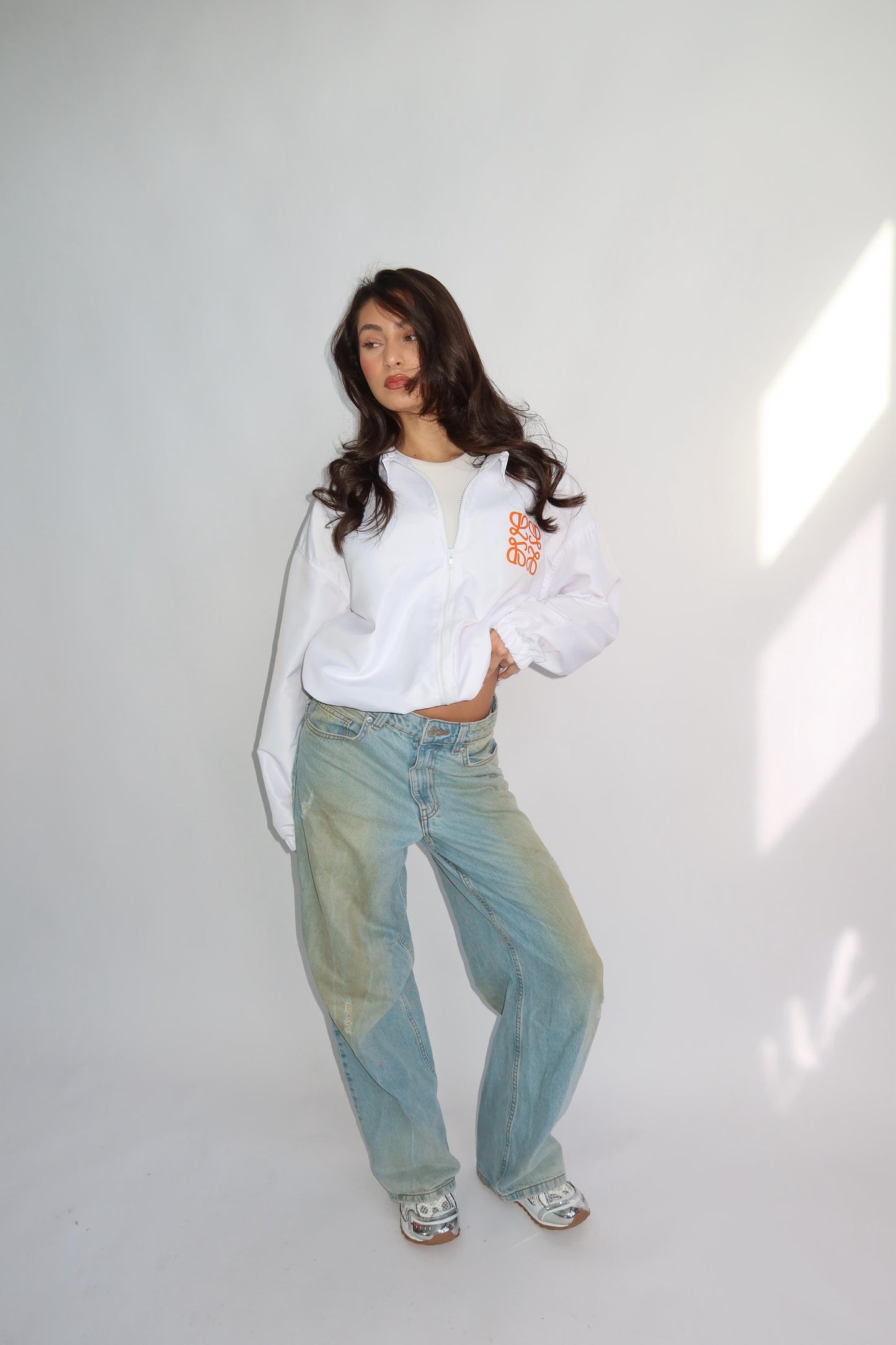 Piority Monogram windjacket oranje