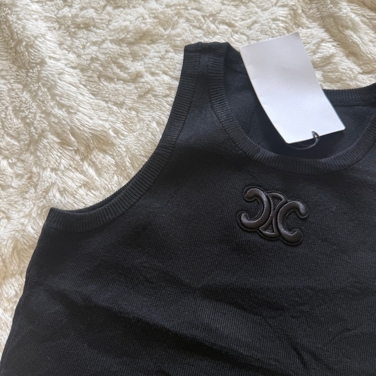 Zwarte top