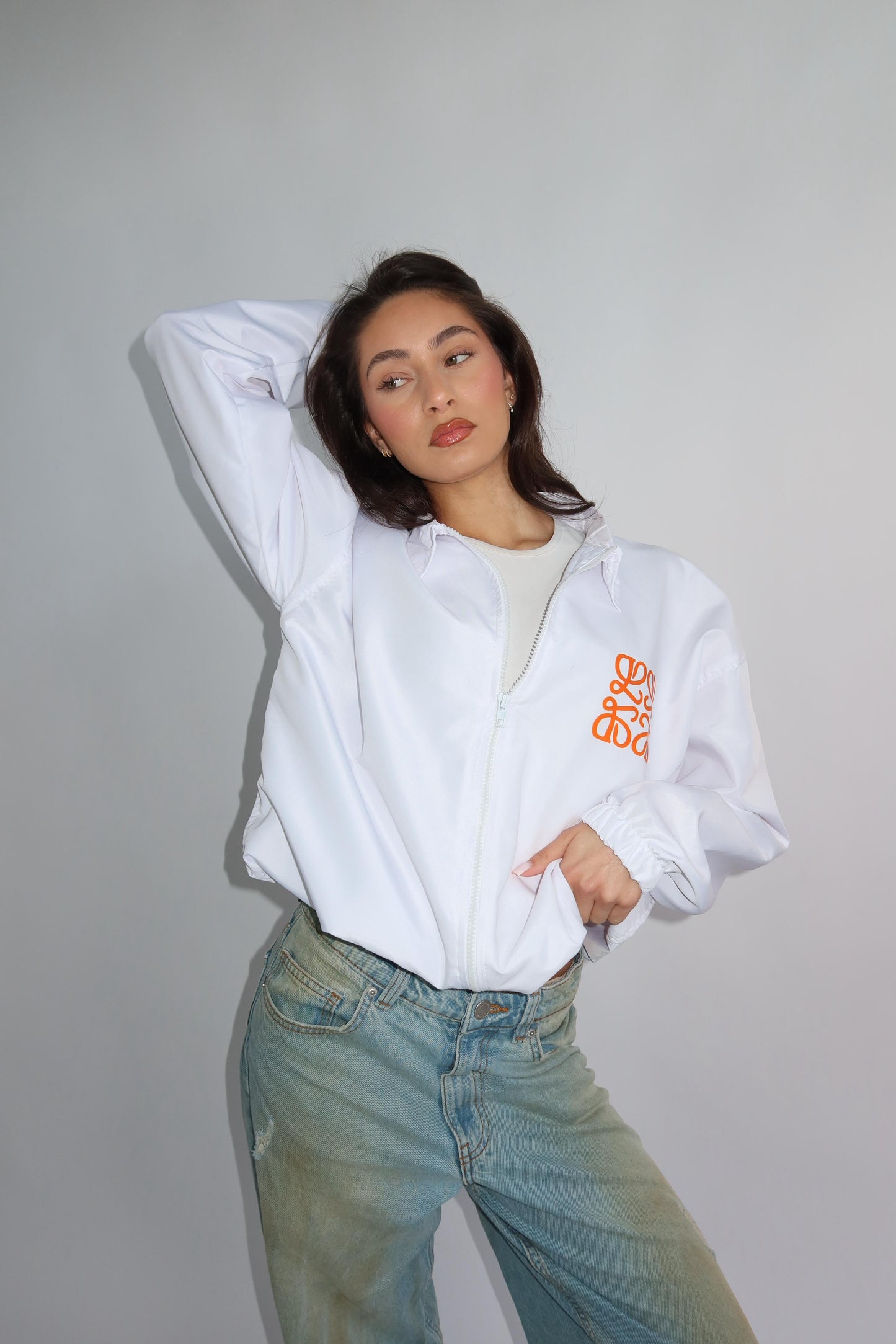 Piority Monogram windjacket oranje