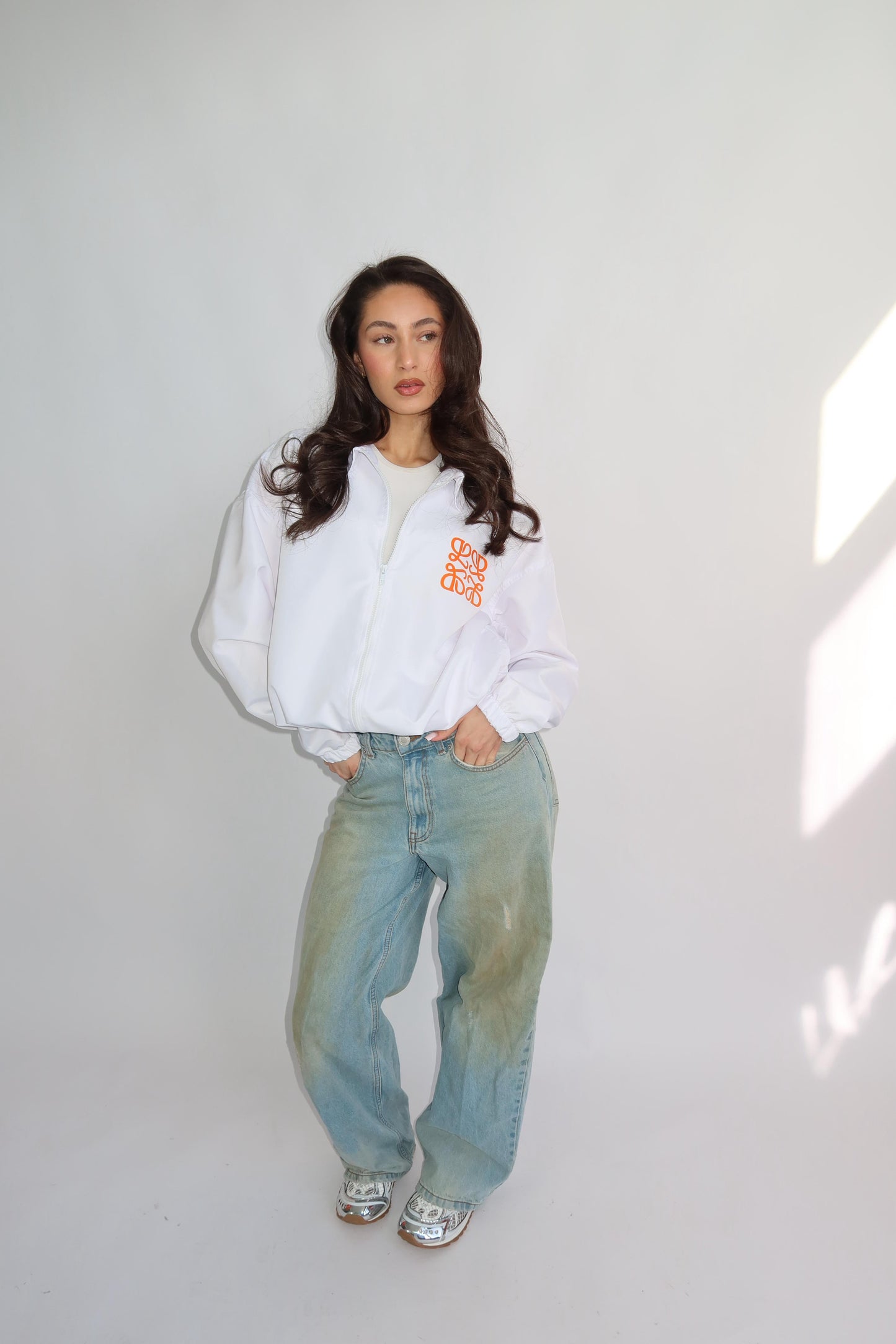 Piority Monogram windjacket oranje