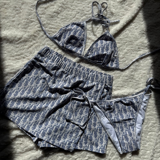 Bikini print met broek rok