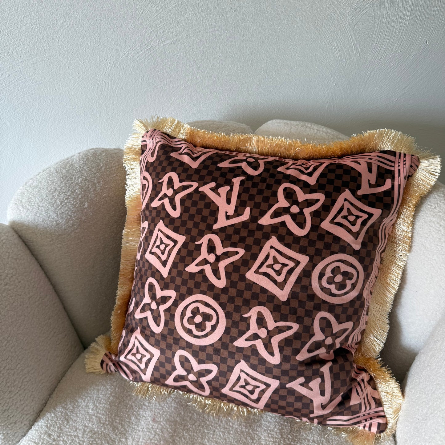 Nieuw Iconische kussen met fransjes 45 bij 45