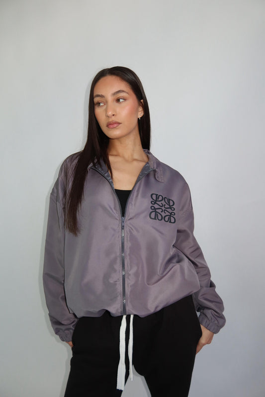 Piority Monogram windjacket grijs