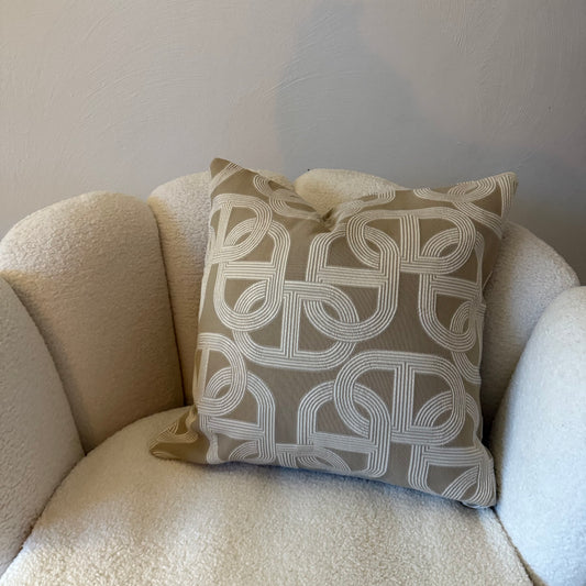 kussen luxe beige 30 bij 50