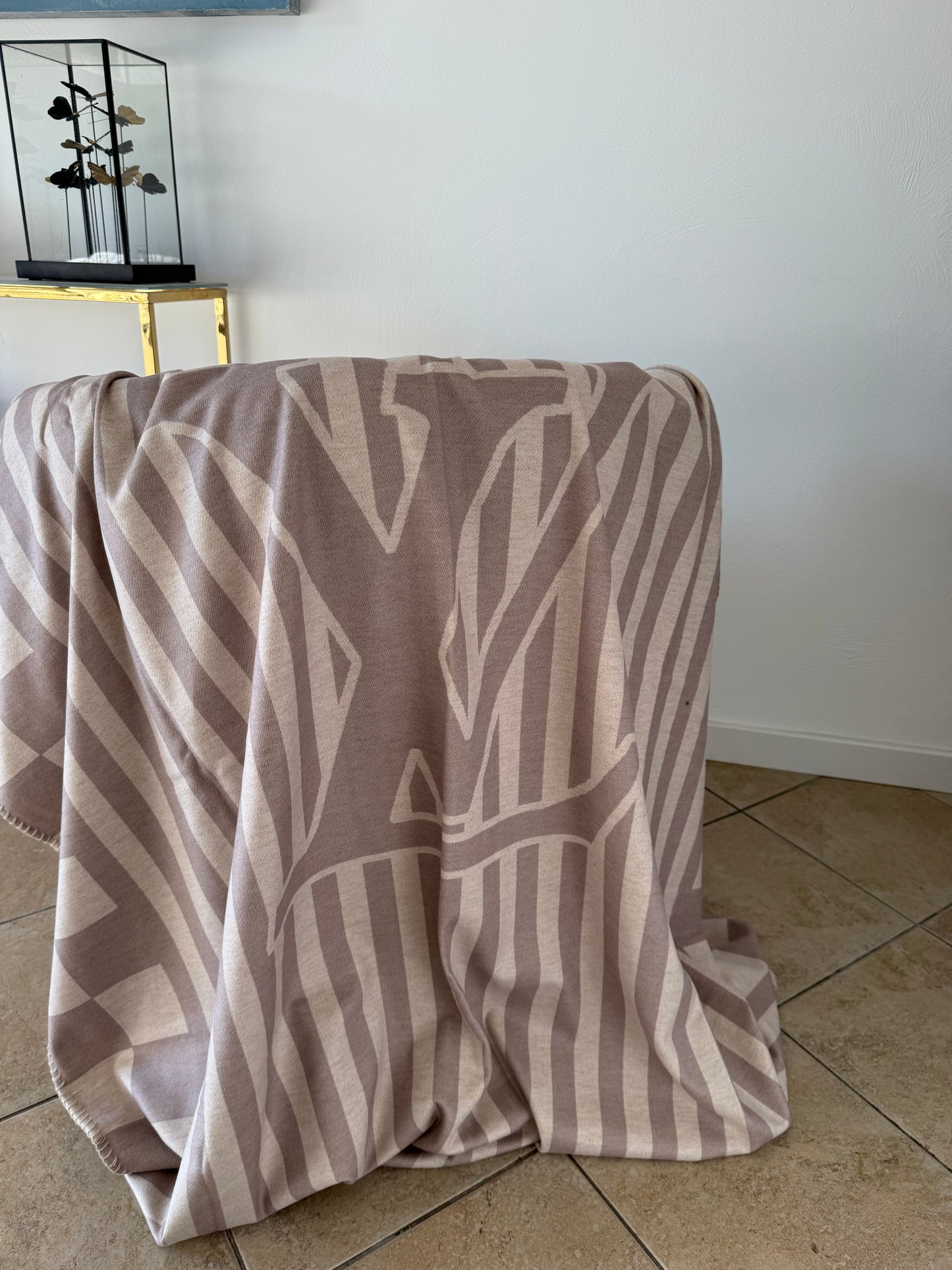 Deken beige  145 bij 180cm