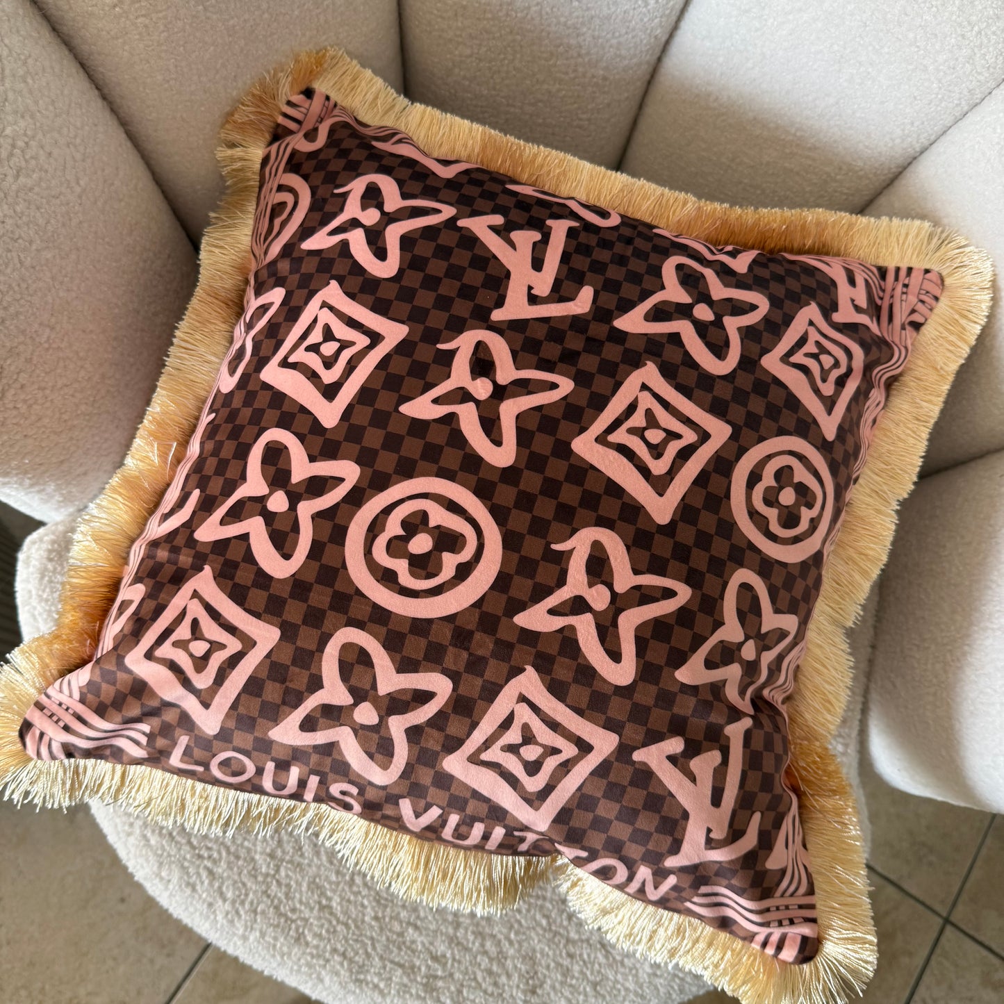 Nieuw Iconische kussen met fransjes 45 bij 45