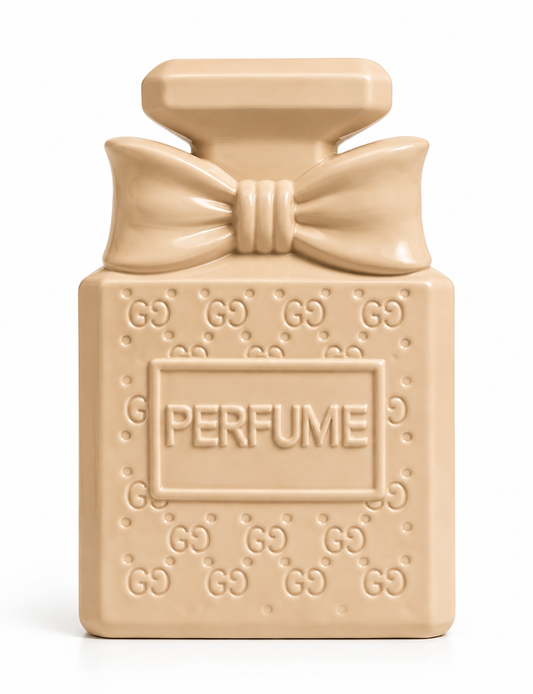 Parfumvaaa beige in keramiek