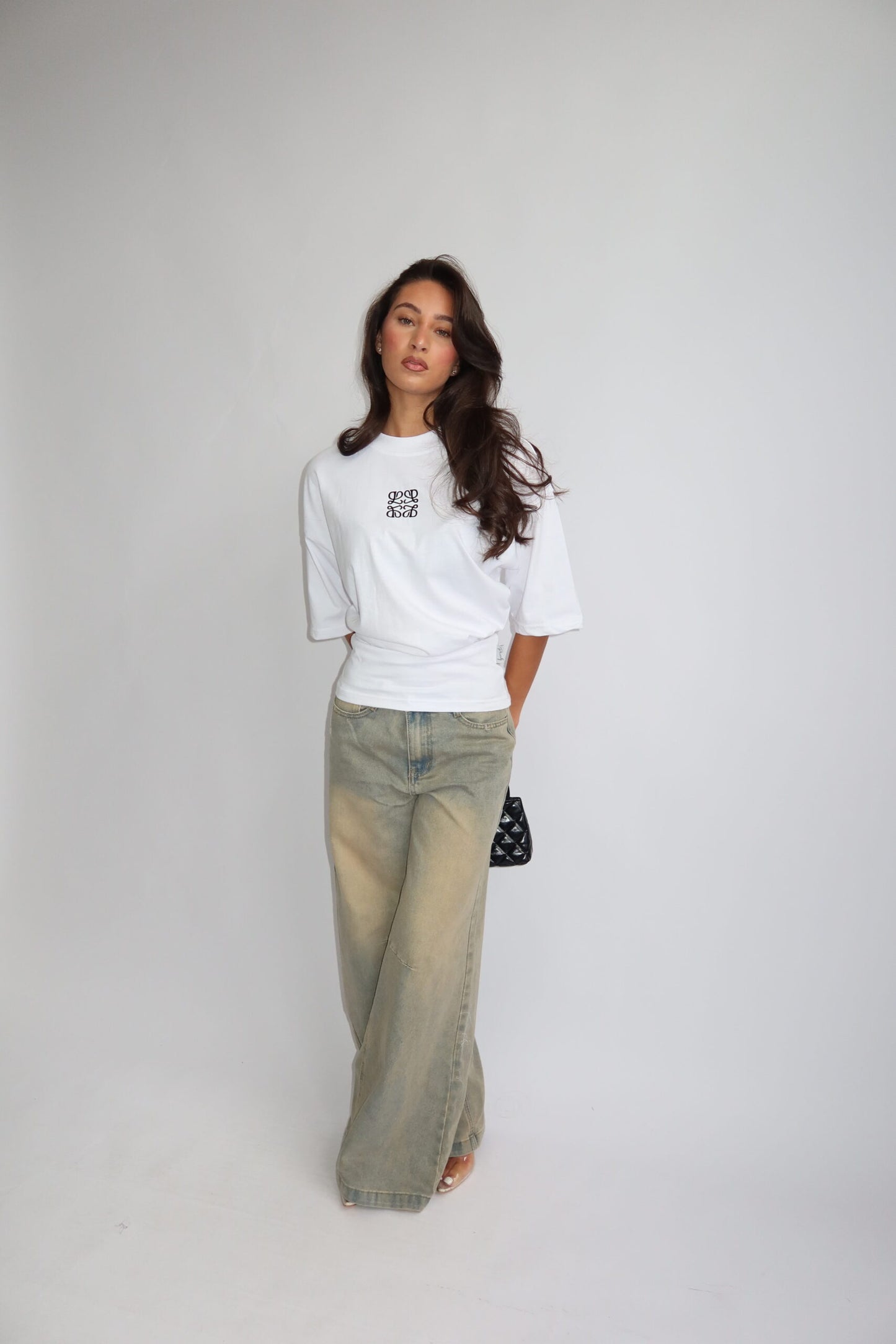 Wit monogram tshirt