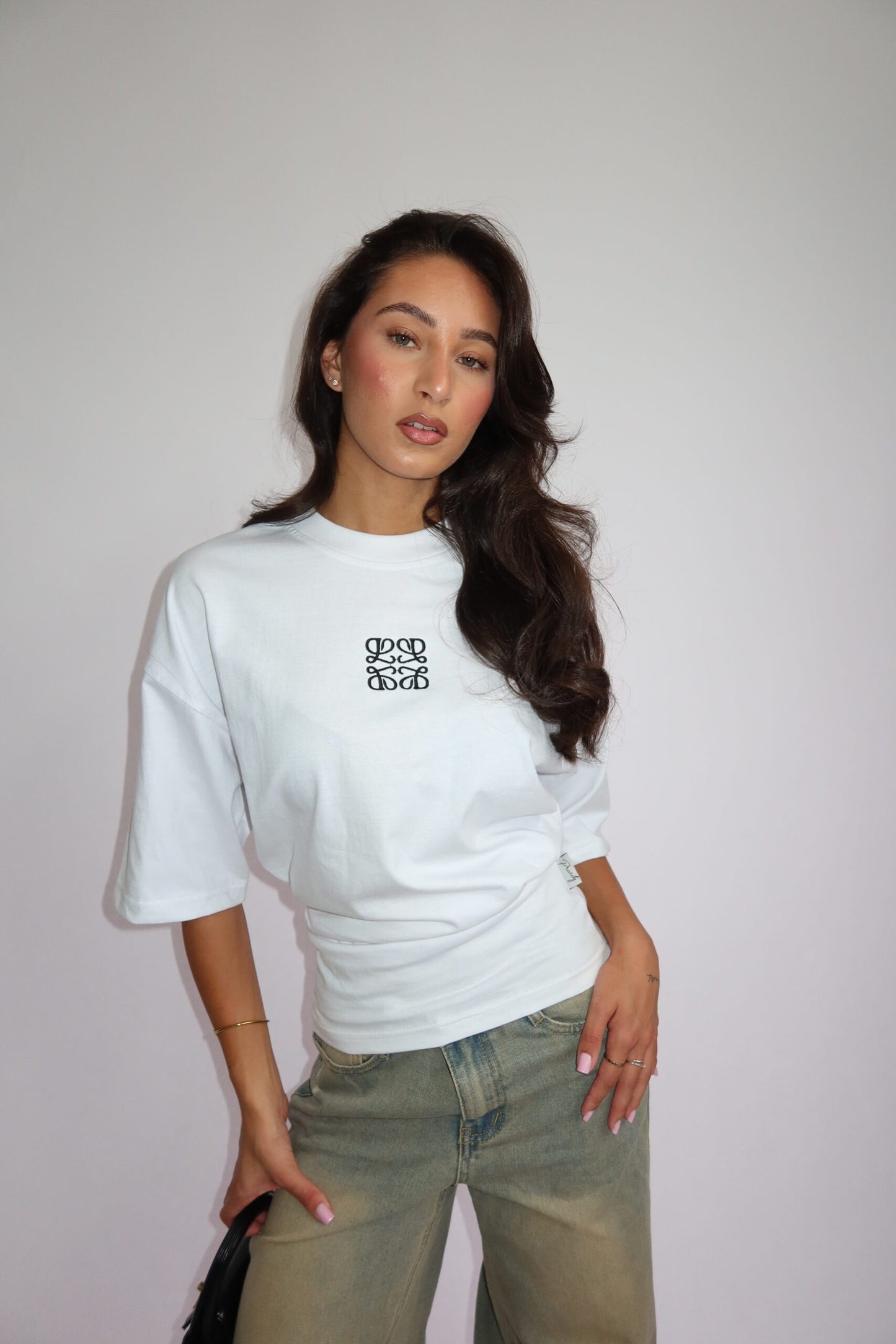 Wit monogram tshirt