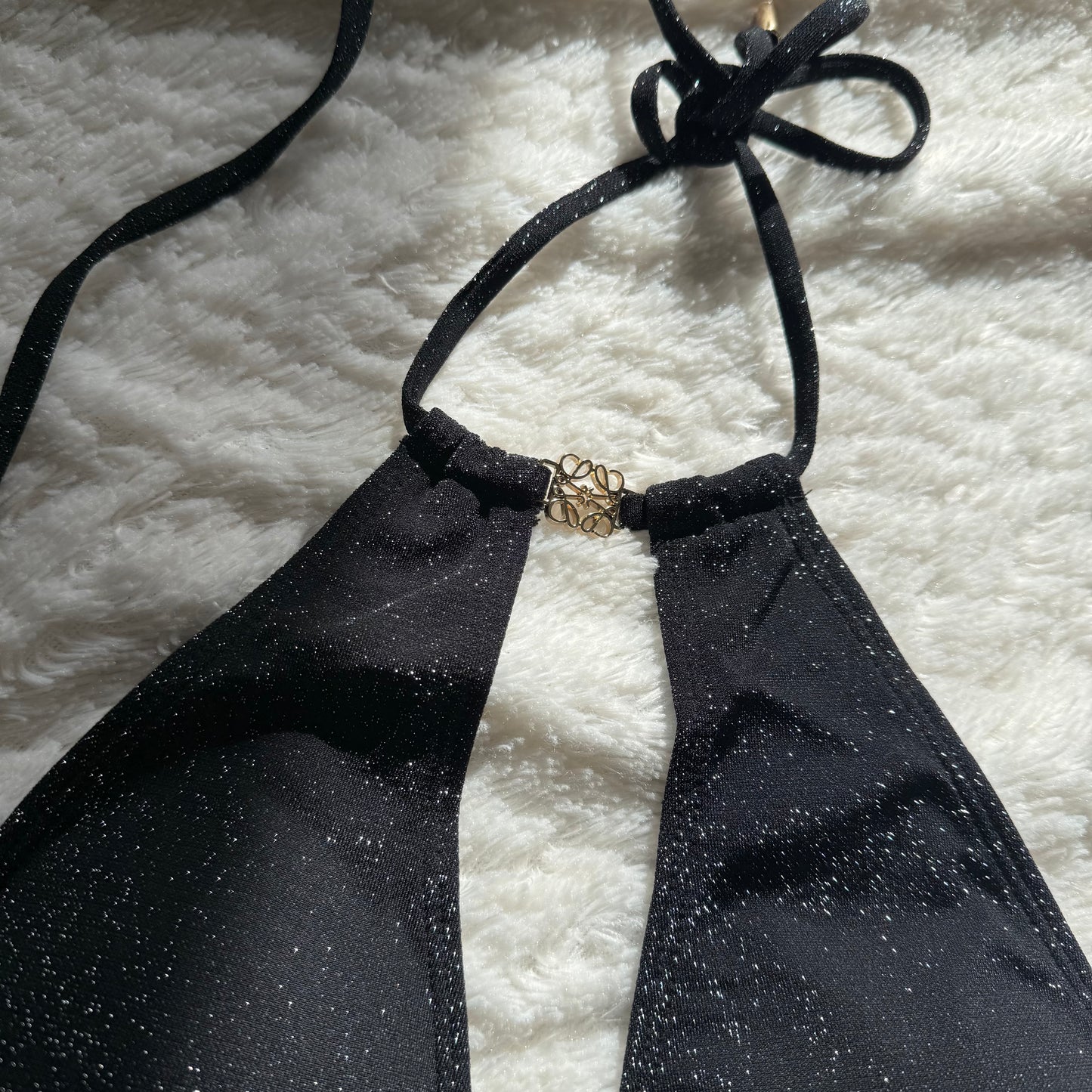 Zwart glitter bikini