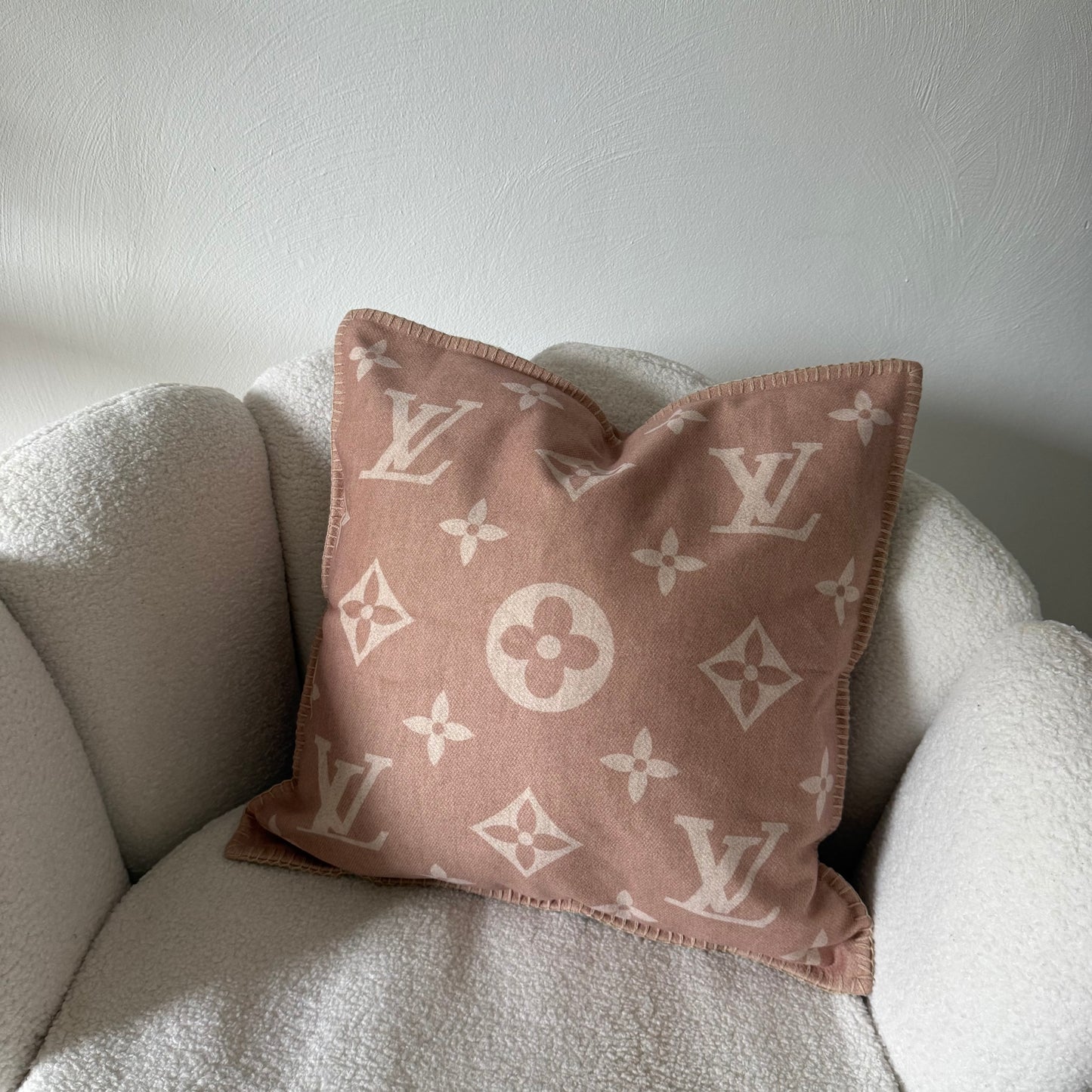 LKussen beige 45/45 wol
