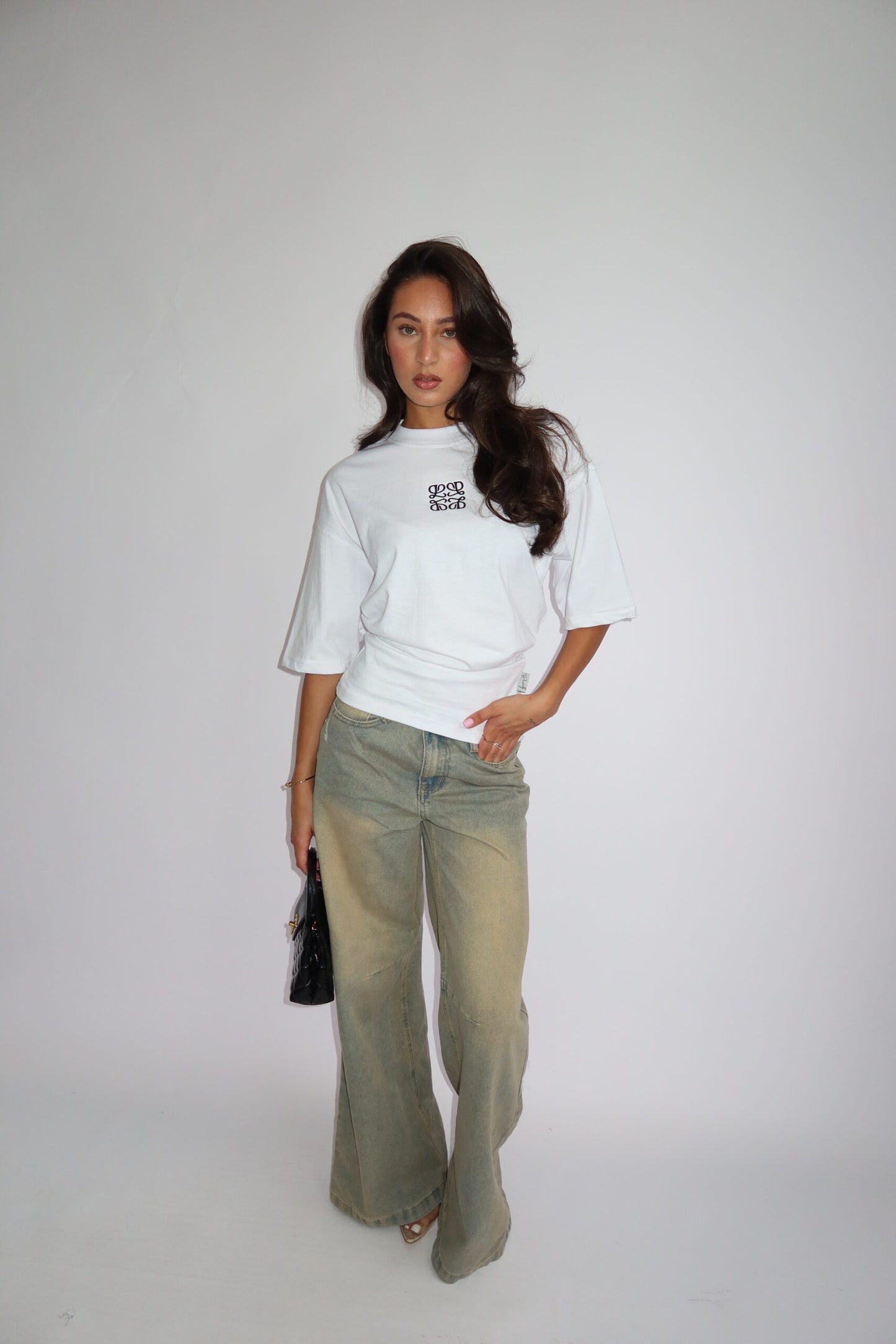 Wit monogram tshirt