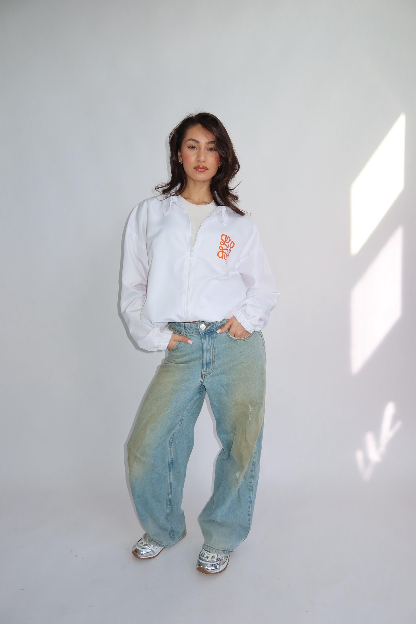 Piority Monogram windjacket oranje