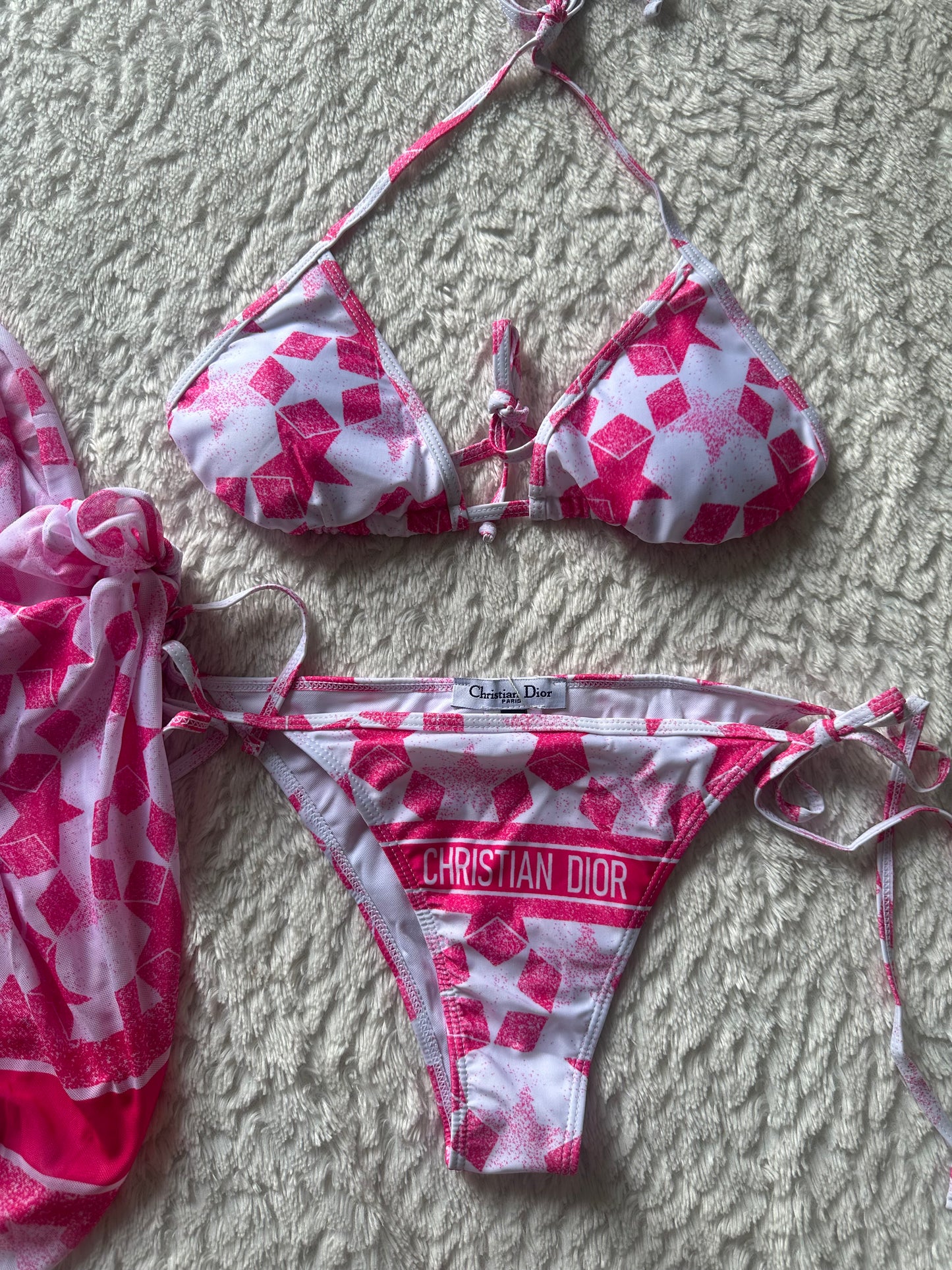 Bikini met rok roze