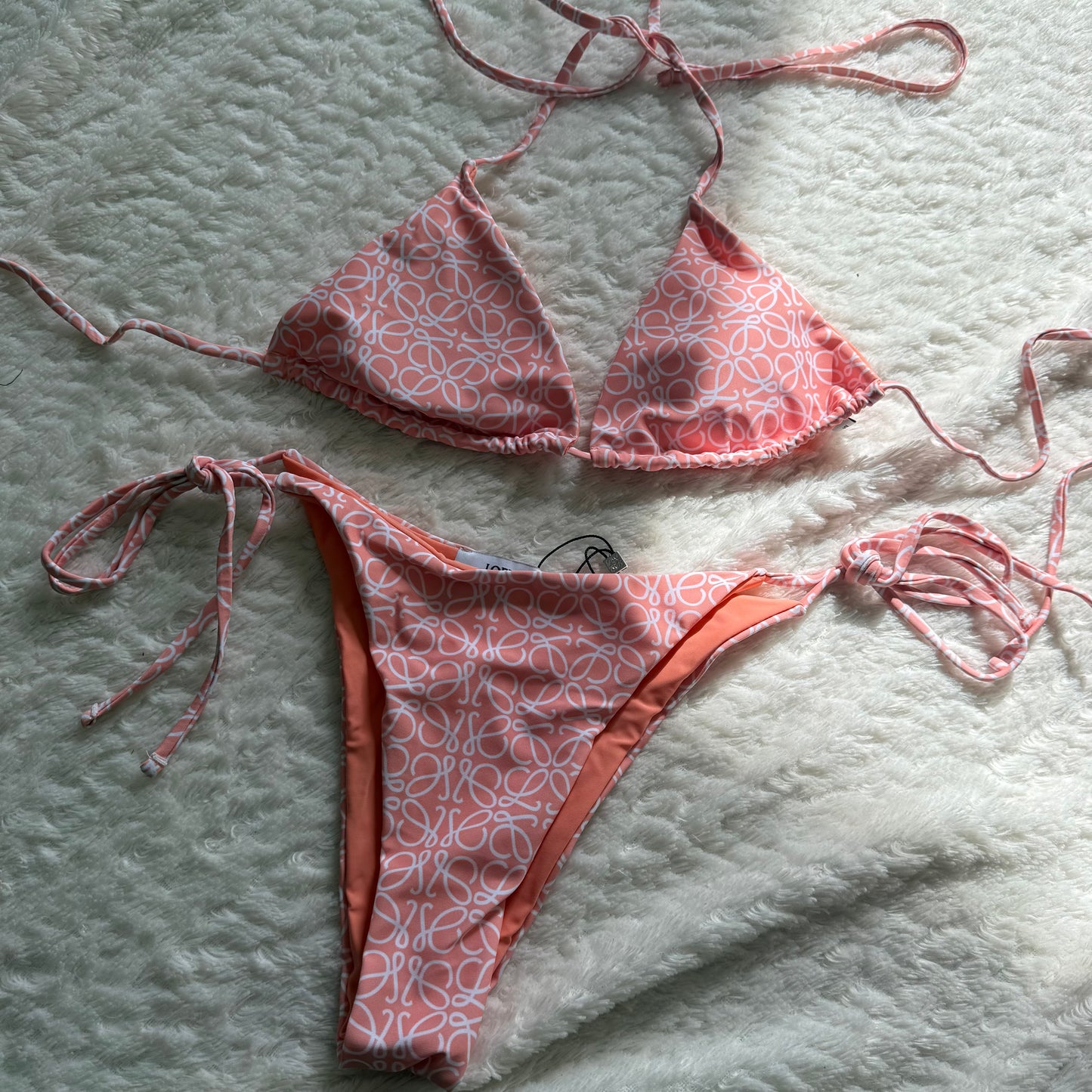 Monogram bikini roze
