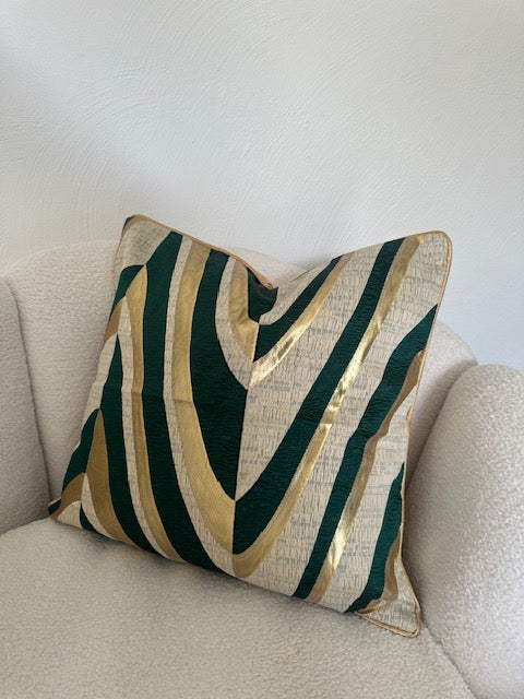 Luxe kussen Groen 45 x 45 cm